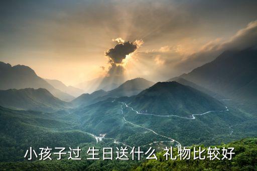  小孩子过 生日送什么 礼物比较好