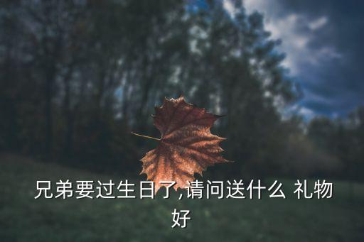 一两千礼物好兄弟,男人之间的友谊需要你量身定做礼物