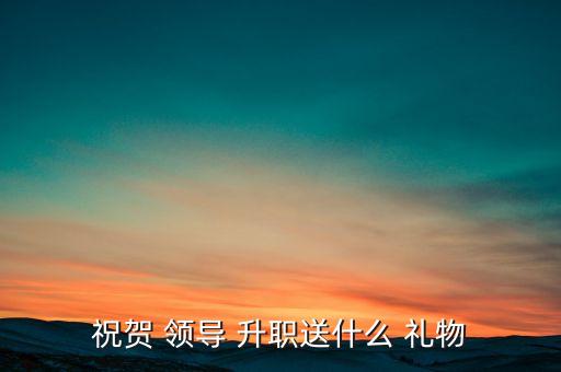祝贺 领导 升职送什么 礼物