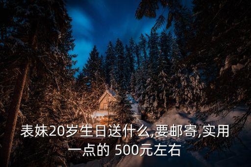 表妹20岁生日送什么,要邮寄,实用一点的 500元左右