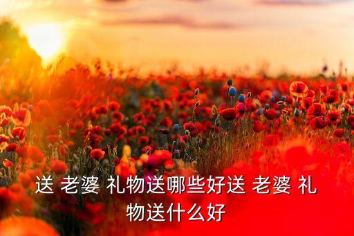 送 老婆 礼物送哪些好送 老婆 礼物送什么好