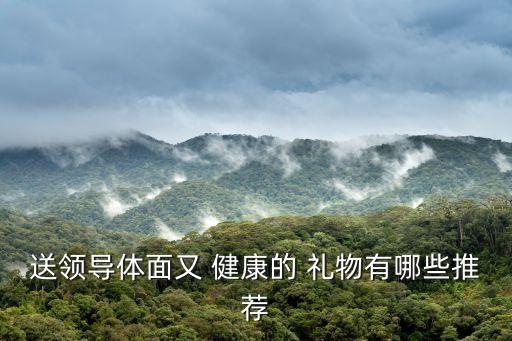 送领导体面又 健康的 礼物有哪些推荐