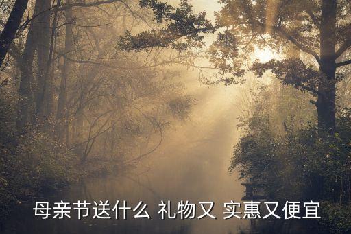  母亲节送什么 礼物又 实惠又便宜