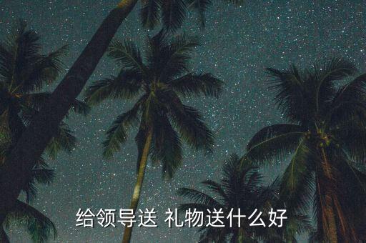 给总经理送什么礼物最好,给领导送礼要考虑自己身份和领导喜好