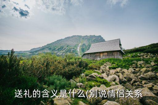 送礼的含义是什么(别说情侣关系