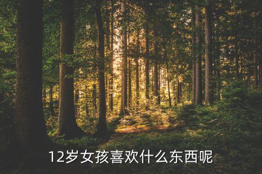 12岁女孩喜欢什么东西呢