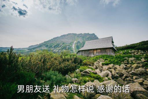 男朋友送 礼物怎样说 感谢的话