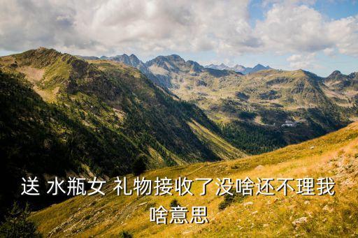 送 水瓶女 礼物接收了没啥还不理我啥意思