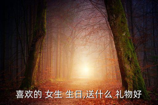 喜欢的 女生 生日,送什么 礼物好