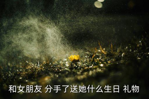 和女朋友 分手了送她什么生日 礼物