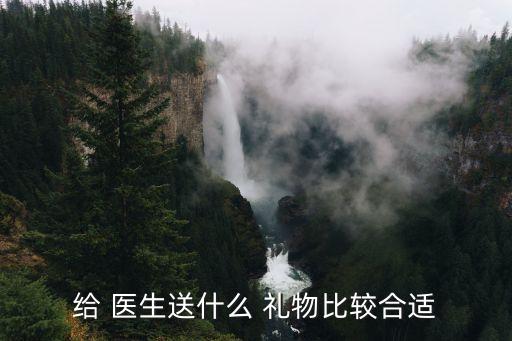 给 医生送什么 礼物比较合适