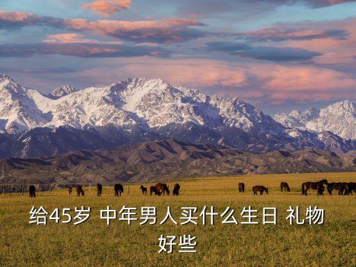 给45岁 中年男人买什么生日 礼物好些
