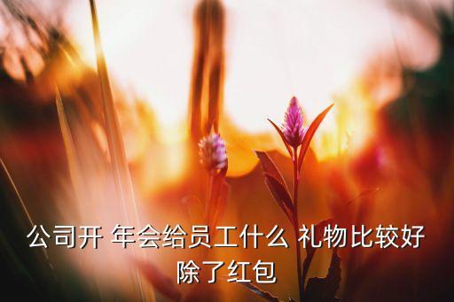 公司开 年会给员工什么 礼物比较好除了红包