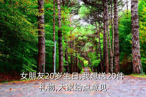  女朋友20岁生日,我想送20件 礼物,大家给点意见