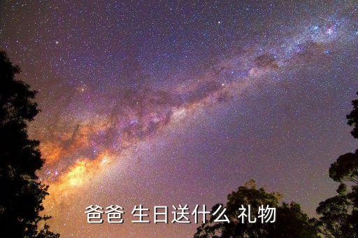  爸爸 生日送什么 礼物