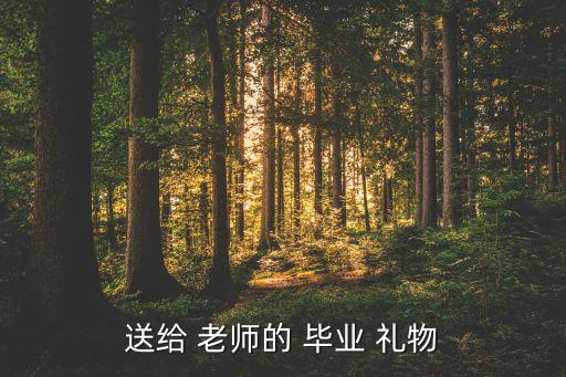 送给 老师的 毕业 礼物