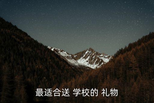 最适合送 学校的 礼物