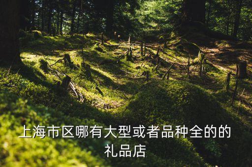  上海市区哪有大型或者品种全的的 礼品店