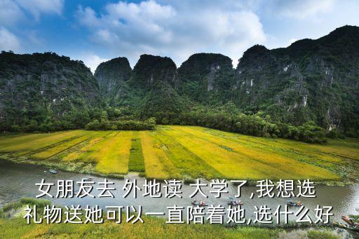 女朋友去 外地读 大学了,我想选 礼物送她可以一直陪着她,选什么好