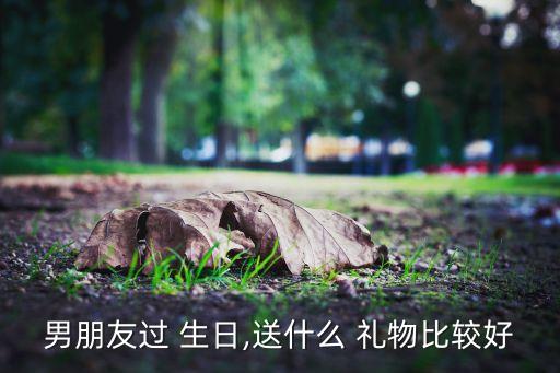 男朋友过 生日,送什么 礼物比较好