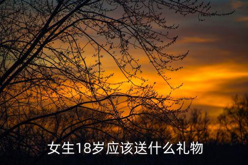  女生18岁应该送什么礼物