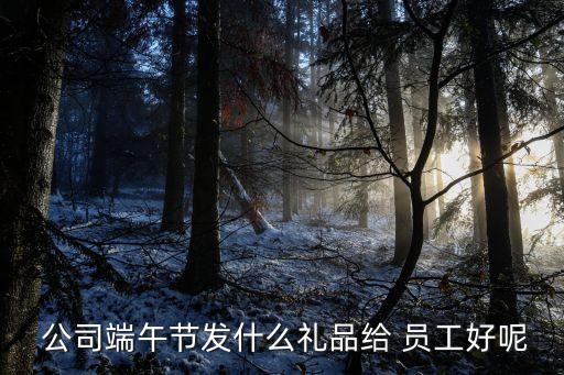  公司端午节发什么礼品给 员工好呢