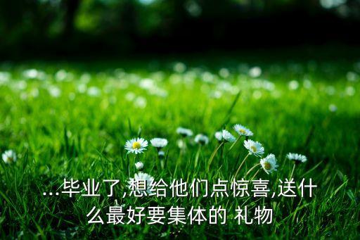 ...毕业了,想给他们点惊喜,送什么最好要集体的 礼物
