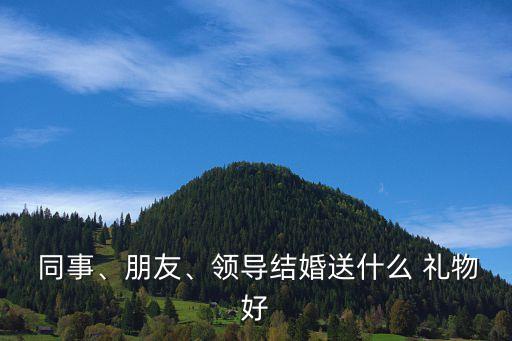  同事、朋友、领导结婚送什么 礼物好