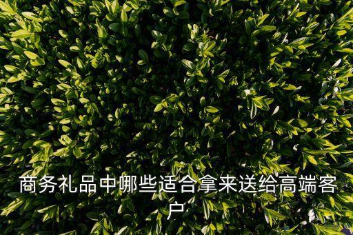  商务礼品中哪些适合拿来送给高端客户