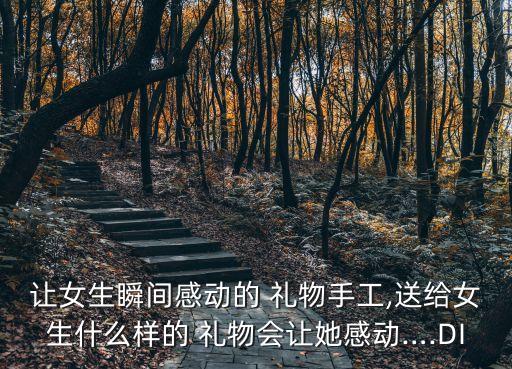 让女生瞬间感动的 礼物手工,送给女生什么样的 礼物会让她感动….DI