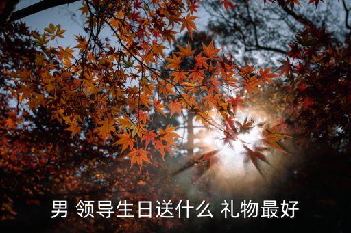 男 领导生日送什么 礼物最好