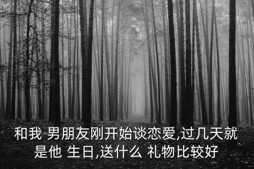 和我 男朋友刚开始谈恋爱,过几天就是他 生日,送什么 礼物比较好